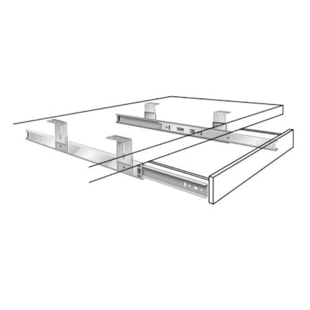 Dendesigns 16 In. Variable Height Pencil Drawer Slide - Anochrome DE74619